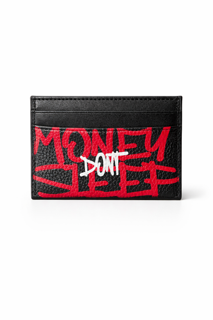 Money dont Sleep Cardholder (Rot)