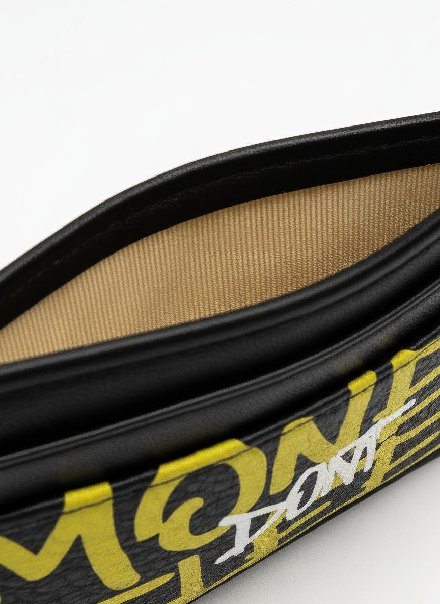 Money dont Sleep Cardholder (Gelb)