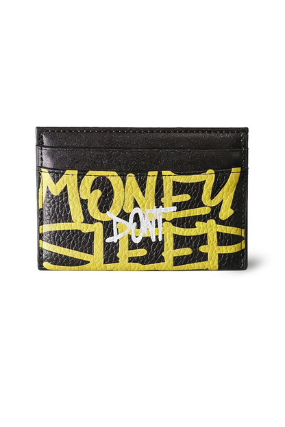 Money dont Sleep Cardholder (Gelb)