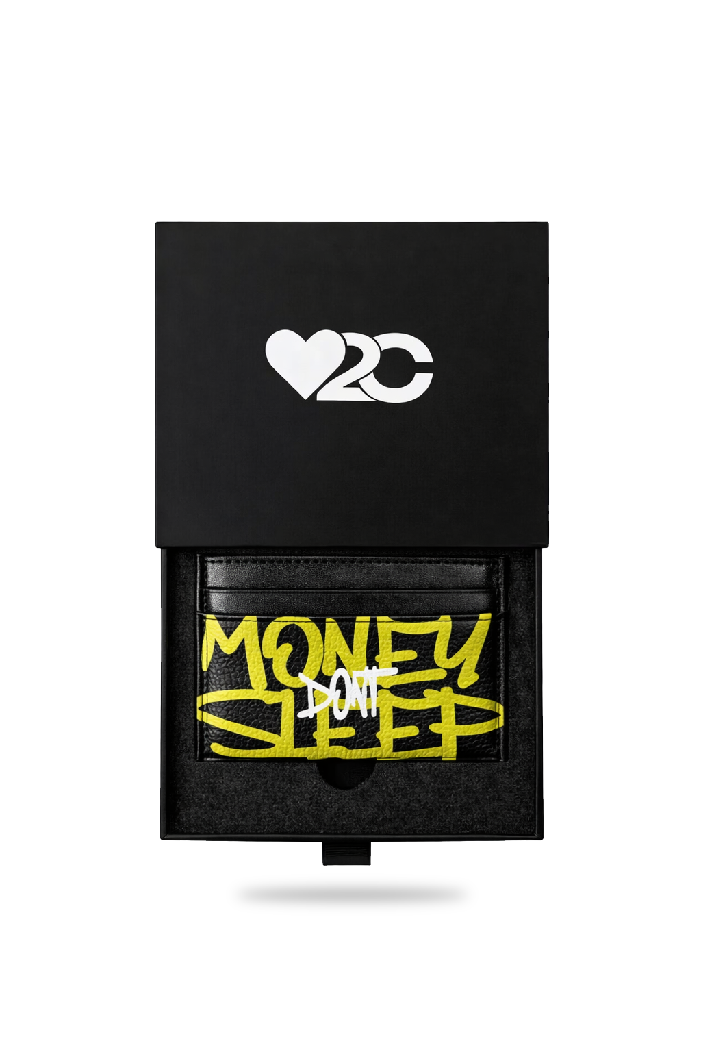 Money dont Sleep Cardholder (Gelb)